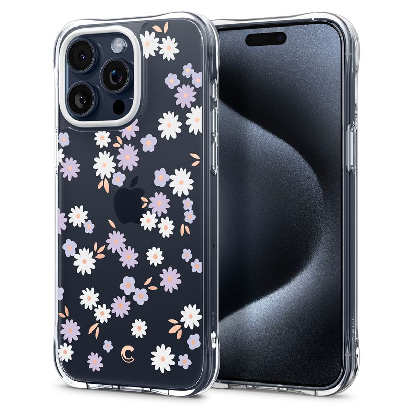 Husa pentru iPhone 15 Pro, Spigen Cyrill Cecile, Dream Daisy